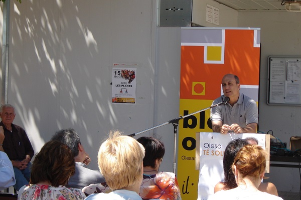 Acte a les Planes del 15 de maig